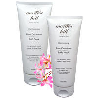 Martha Hill - Harmonising Rose Geranium Bath Duo